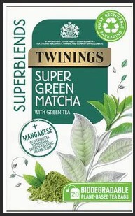 BEST BY FEBRUARY 2026: Twinings Supergreen Matcha 37g
