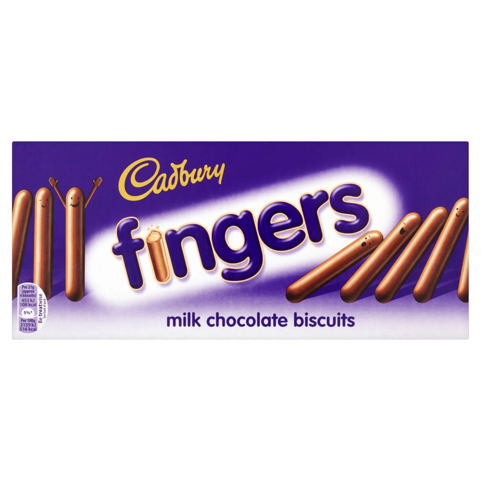 Cadbury Fingers Biscuits Milk Chocolate HEAT SENSITIVE ITEM. PLEASE ADD ITEM 122942 TO THE ORDER TO TRY TO PROTECT CHOCOLATES FROM HEAT DAMAGE. 114g