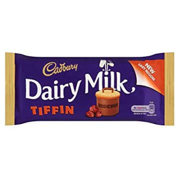 Cadbury Tiffin Bar HEAT SENSITIVE ITEM. PLEASE ADD ITEM 122942 TO THE ORDER TO TRY TO PROTECT CHOCOLATES FROM HEAT DAMAGE. 53g