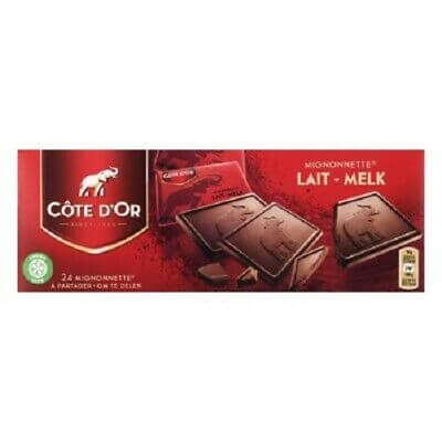 Cote D Or Milk Chocolate Tablets Individually Wrapped  HEAT SENSITIVE ITEM. PLEASE ADD ITEM 122942 TO THE ORDER TO TRY TO PROTECT CHOCOLATES FROM HEAT DAMAGE. 150g