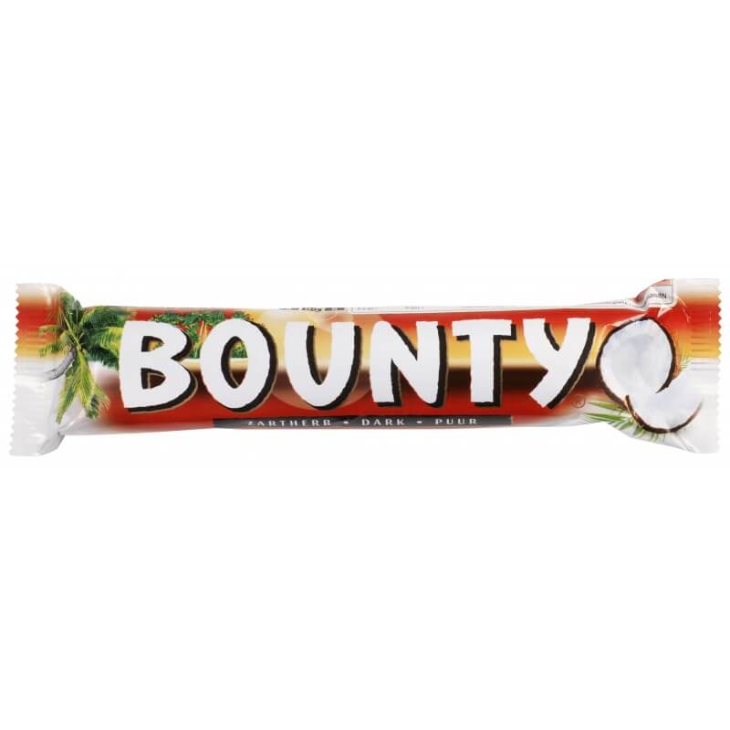 Mars Bounty Dark Chocolate Bar HEAT SENSITIVE ITEM. PLEASE ADD ITEM 122942 TO THE ORDER TO TRY TO PROTECT CHOCOLATES FROM HEAT DAMAGE. 57g
