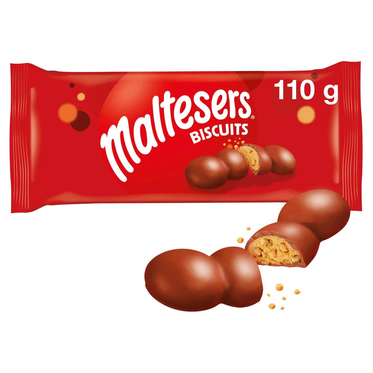 Mars Malteser Biscuits  HEAT SENSITIVE ITEM. PLEASE ADD ITEM 122942 TO THE ORDER TO TRY TO PROTECT CHOCOLATES FROM HEAT DAMAGE. 110g