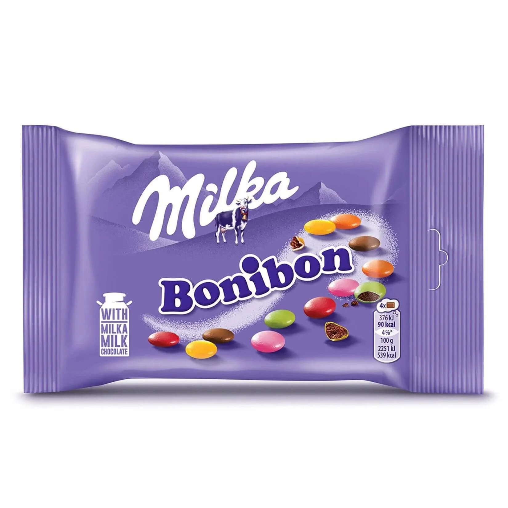 Milka Bonibon Bag Coated Chocolate Pieces HEAT SENSITIVE ITEM. PLEASE ADD ITEM 122942 TO THE ORDER TO TRY TO PROTECT CHOCOLATES FROM HEAT DAMAGE. 36g
