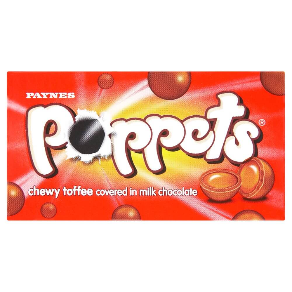 Paynes Poppets Chewy Toffee  HEAT SENSITIVE ITEM. PLEASE ADD ITEM 122942 TO THE ORDER TO TRY TO PROTECT CHOCOLATES FROM HEAT DAMAGE 39g