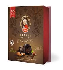 Reber Mozart Kugel Dark Chocolate Portrait Box  6ct 120g