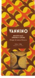 Vannino Ginger and Lemon Biscuits Gift Box 150g